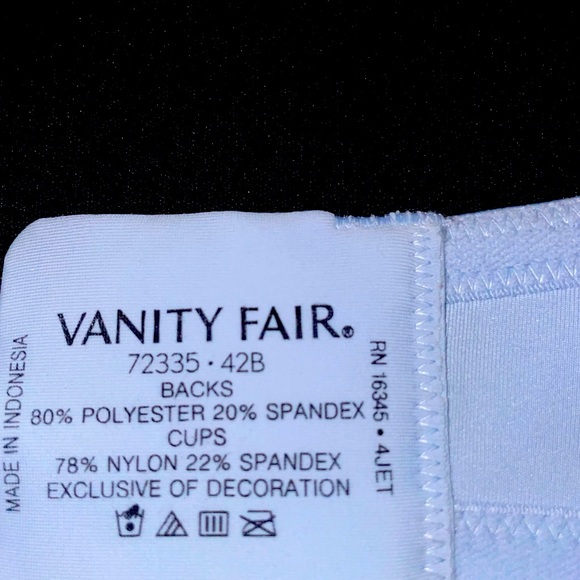 Vanity Fair Light Blue Bra - Picture 3 of 7